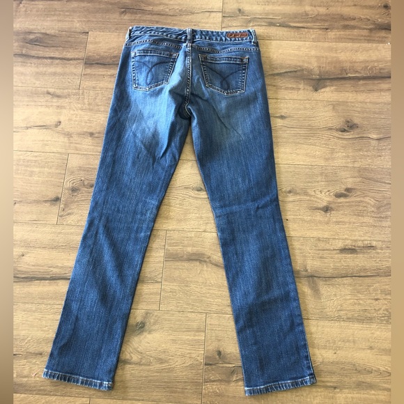 CALVIN KLEIN ULTIMATE SKINNY MID RISE WASHED BLUE JEANS IN SIZE 4_27 - Picture 3 of 5